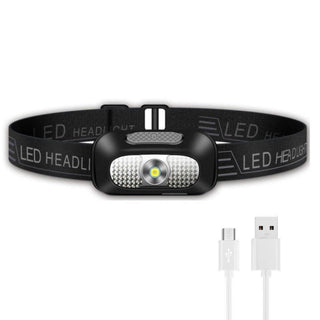 Detepo Led Hoofdlamp - USB Oplaadbaar - Hoofdlampje met Wit en Rood Licht - Waterdicht en Verstelbaar - Voor Hardlopen en Klussen