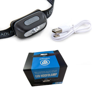 Detepo Led Hoofdlamp - USB Oplaadbaar - Hoofdlampje met Wit en Rood Licht - Waterdicht en Verstelbaar - Voor Hardlopen en Klussen