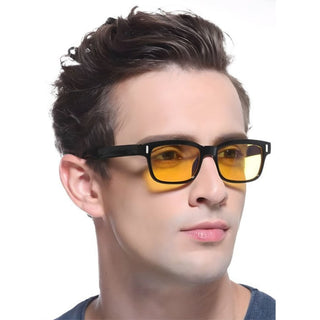 Nachtbril voor in de Auto - Computerbril - Blauw Licht Filter Bril - Game Bril - Blue Light Glasses - Voor Dames en Heren - Beeldschermbril - Gele Glazen
