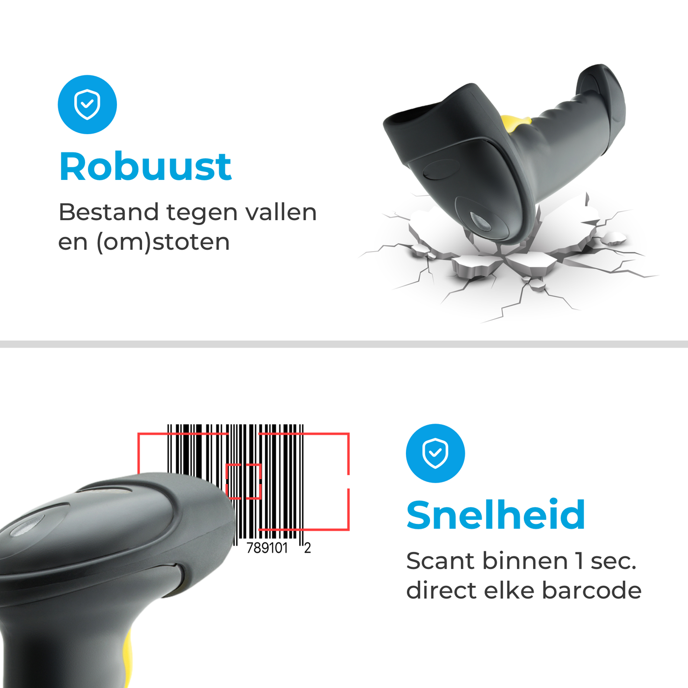 Tera Barcode Scanner Portable Back Clip Wireless with Bluetooth 1D 2D Tera Barcode Scanner Portable Back Clip Wireless with Bluetooth 1D 2D