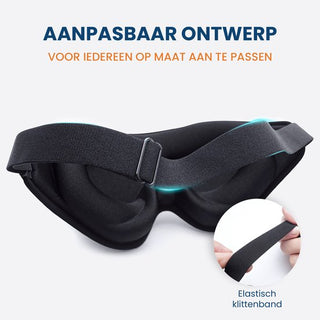 Slaapmasker voor Vrouwen & Mannen - Luxe 3D Oogmasker - 100% Verduisterend - Incl. Opbergzakje, Oordopjes en E-book Slaap Gewoontes