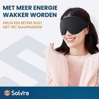 Slaapmasker voor Vrouwen & Mannen - Luxe 3D Oogmasker - 100% Verduisterend - Incl. Opbergzakje, Oordopjes en E-book Slaap Gewoontes