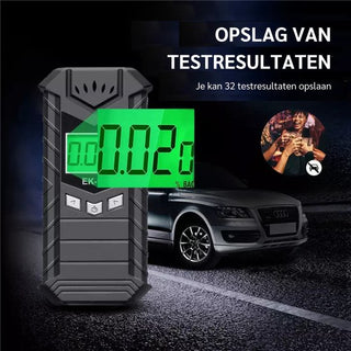 Digitale Alcoholtester - Geschikt voor Frankrijk - Alcoholmeter - Oplaadbaar met USB - Blaastest Alcohol Meter - Ademtest om je Alcoholpromillage mee te Testen - Met Extra Mondstukjes