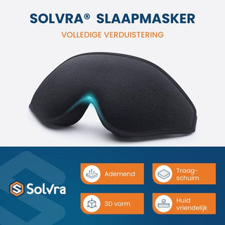 Slaapmasker voor Vrouwen & Mannen - Luxe 3D Oogmasker - 100% Verduisterend - Incl. Opbergzakje, Oordopjes en E-book Slaap Gewoontes