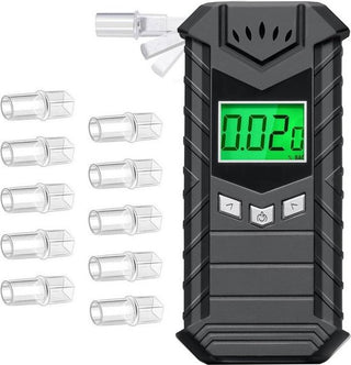 Digitale Alcoholtester - Geschikt voor Frankrijk - Alcoholmeter - Oplaadbaar met USB - Blaastest Alcohol Meter - Ademtest om je Alcoholpromillage mee te Testen - Met Extra Mondstukjes