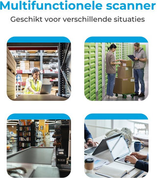 Barcode Scanner 1D - Handscanner - Bekabeld met USB - Plug & Play - Incl. Standaard
