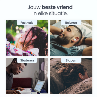 Detepo Siliconen Oordopjes - Gehoorbescherming - Slaap Oordoppen - Party Plugs - Sleep Plugs - Op Maat te Maken - Herbruikbaar - Slapen - Snurken - Festival - Zwemmen