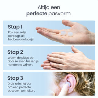 Detepo Siliconen Oordopjes - Gehoorbescherming - Slaap Oordoppen - Party Plugs - Sleep Plugs - Op Maat te Maken - Herbruikbaar - Slapen - Snurken - Festival - Zwemmen