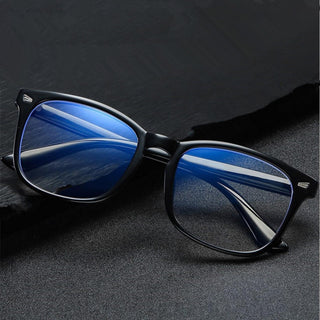 Detepo Computerbril - Blauw Licht Filter Bril - Zonder Sterkte - Beeldschermbril met Blauw Licht Filter - Blue Light Glasses - Unisex - Zwart
