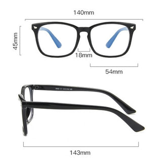 Detepo Computerbril - Blauw Licht Filter Bril - Zonder Sterkte - Beeldschermbril met Blauw Licht Filter - Blue Light Glasses - Unisex - Zwart